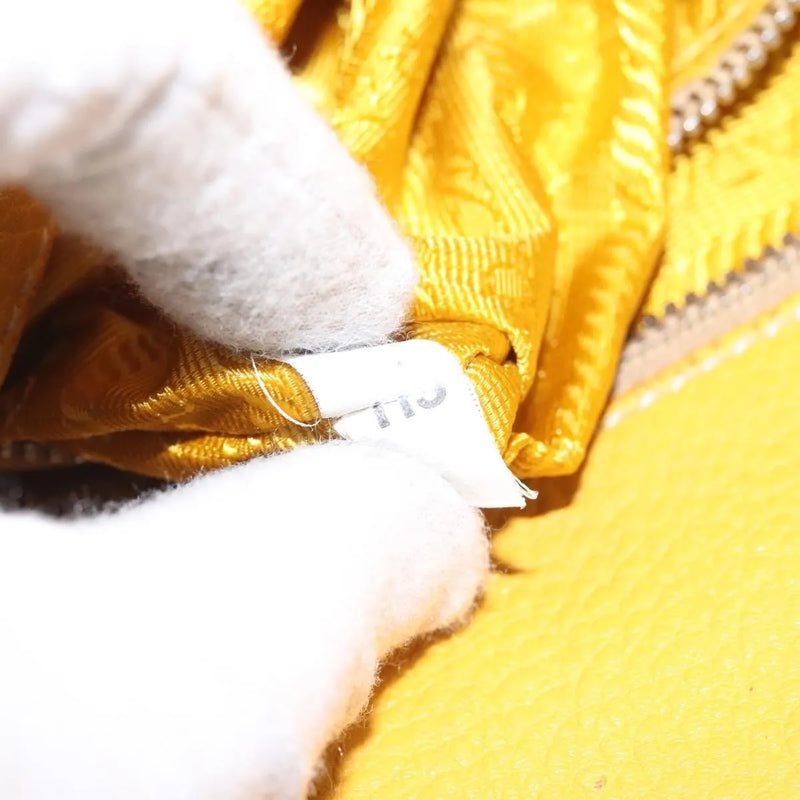 Prada Vintage Leather Yellow Bag