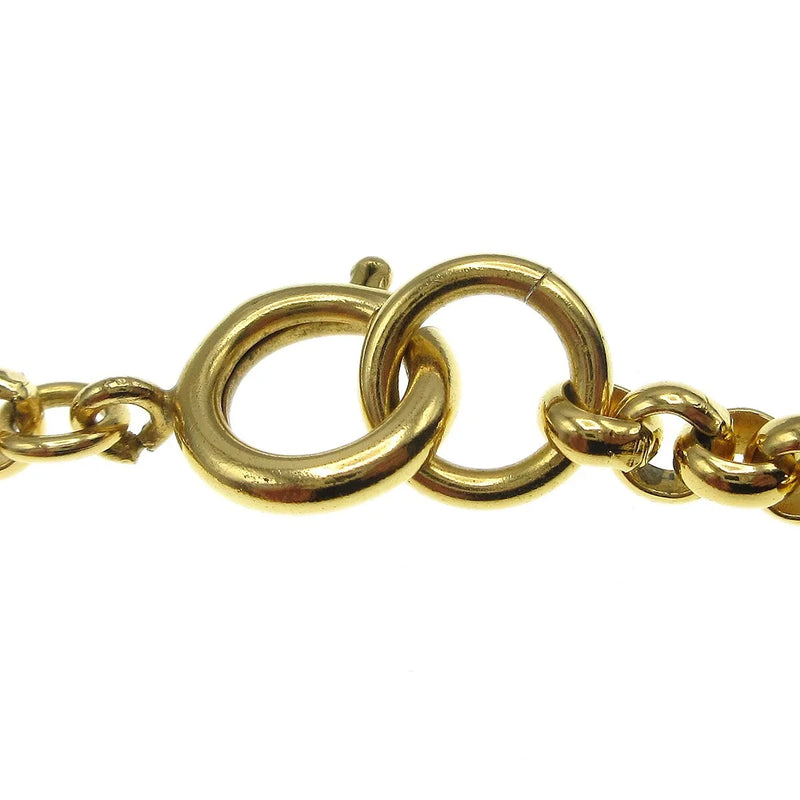 Chanel Cc Heart Pendant Metal Gold Gold_plated Jewelry