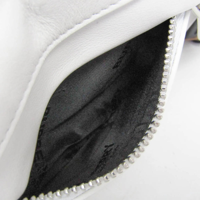 Burberry Olympia Flap Leather White Bag