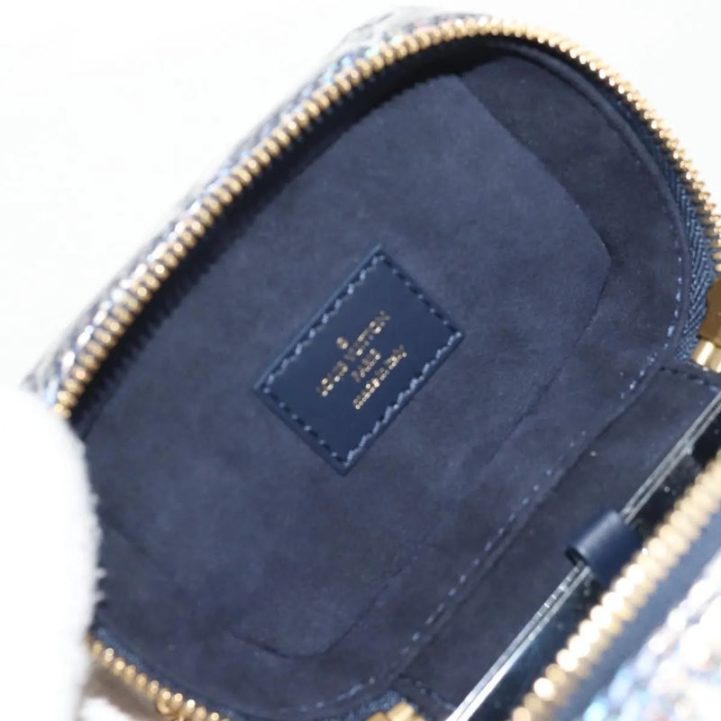 Louis Vuitton Vanity Case Monoglam Jacquard Canvas Navy Bag
