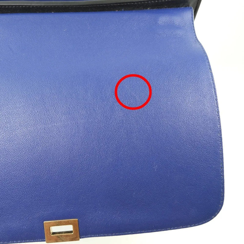 Celine Trapeze Leather With Suede Black Bag