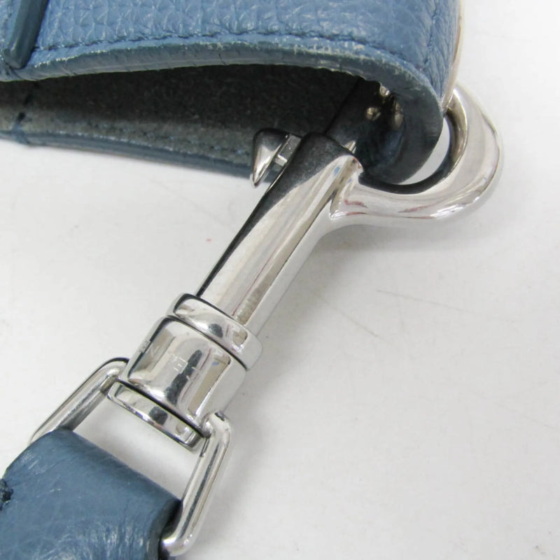 Celine Sangle Seau Calfskin Blue Leather Bag