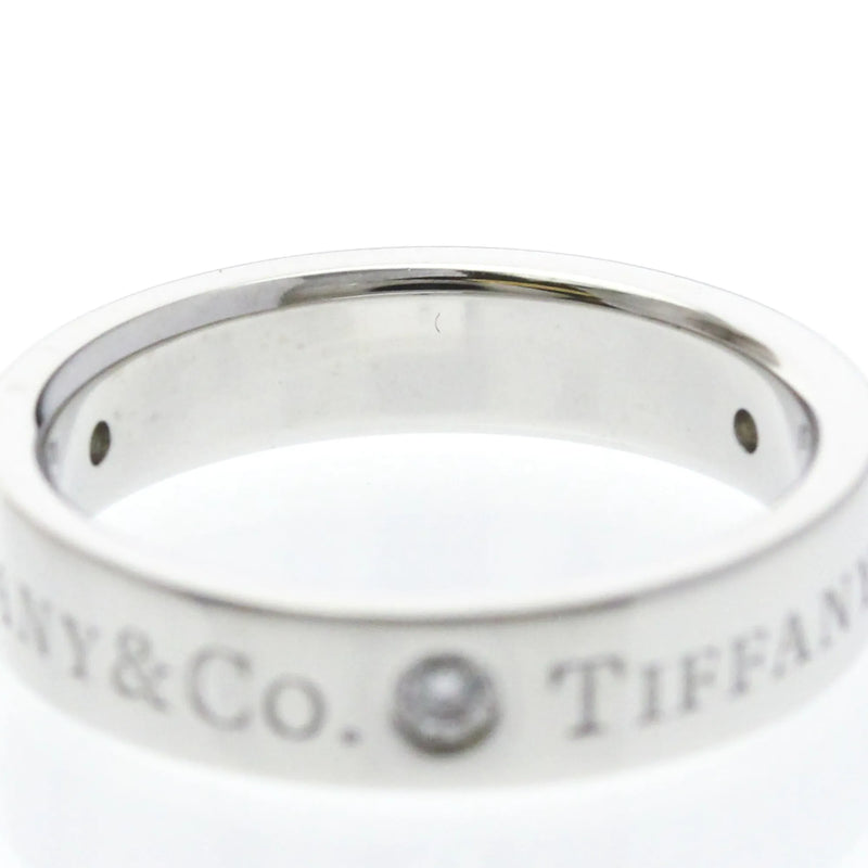 Tiffany & Co. Classic Wedding Band 3 Diamonds Platinum And Silver Jewelry