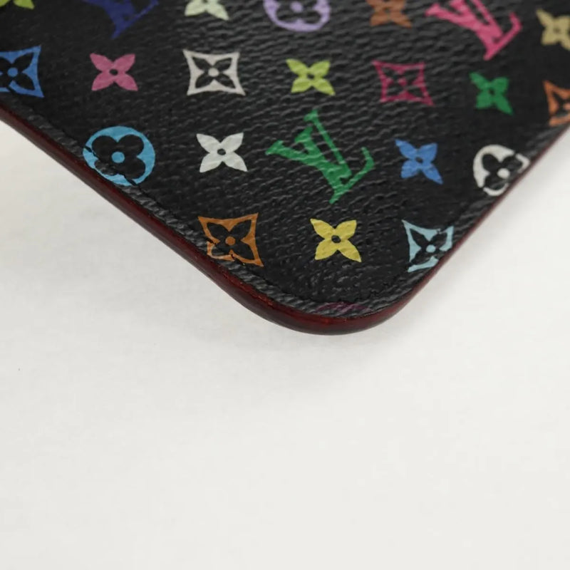 Louis Vuitton Pochette Clés Nm Monogram Multicolor Canvas Black Accessory