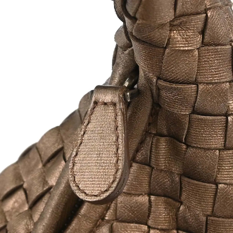 Bottega Veneta Intrecciato Leather Metallic Bag