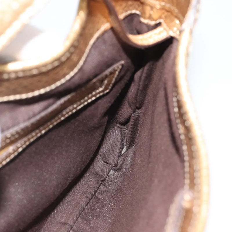 Gucci Vintage Jackie O Chain Hobo Gg Canvas Beige Bag