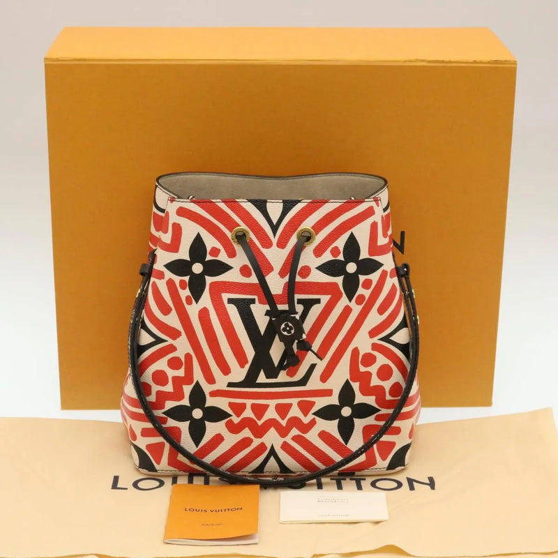 Louis Vuitton Neonoe Limited Edition Crafty Monogram Giant Red Canvas Bag