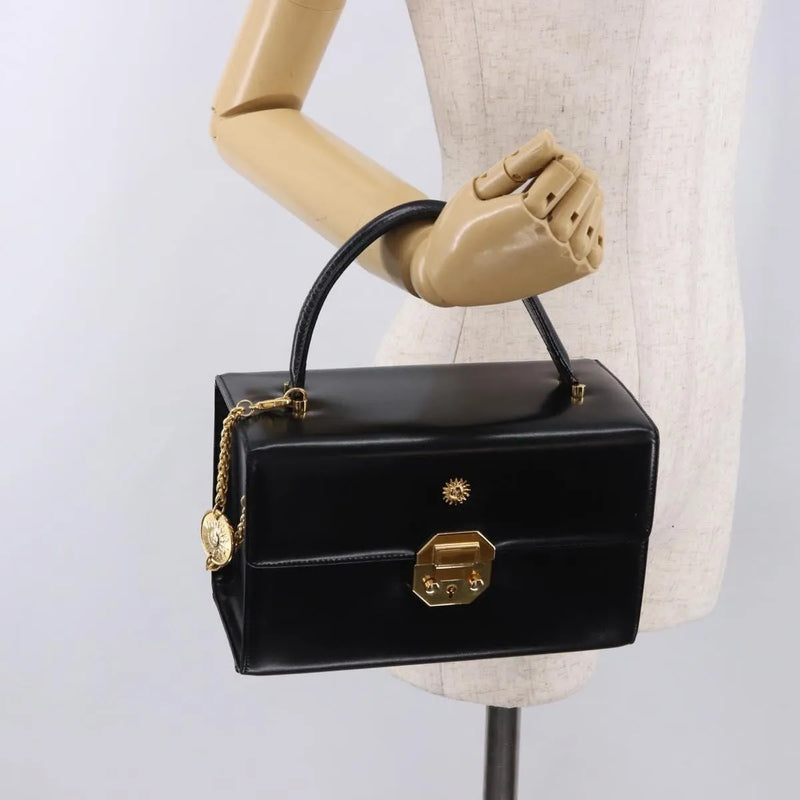 Versace Vintage Leather Black Bag