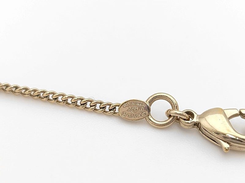 Chanel Barrettes Logo Plated Gold Gold_plated Jewelry