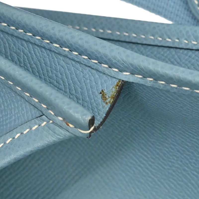 Hermes Evelyne Bag Gen Ii Epsom Blue Leather