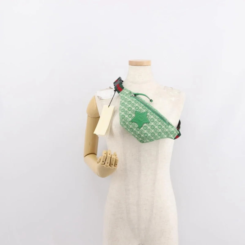 Gucci Waist Pouch Belt Gg Canvas Green Bag