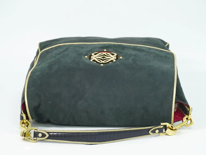 Loewe Anagram Suede Black Bag