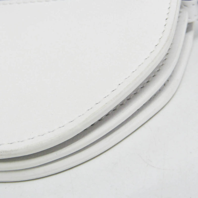 Burberry Olympia Flap Leather White Bag