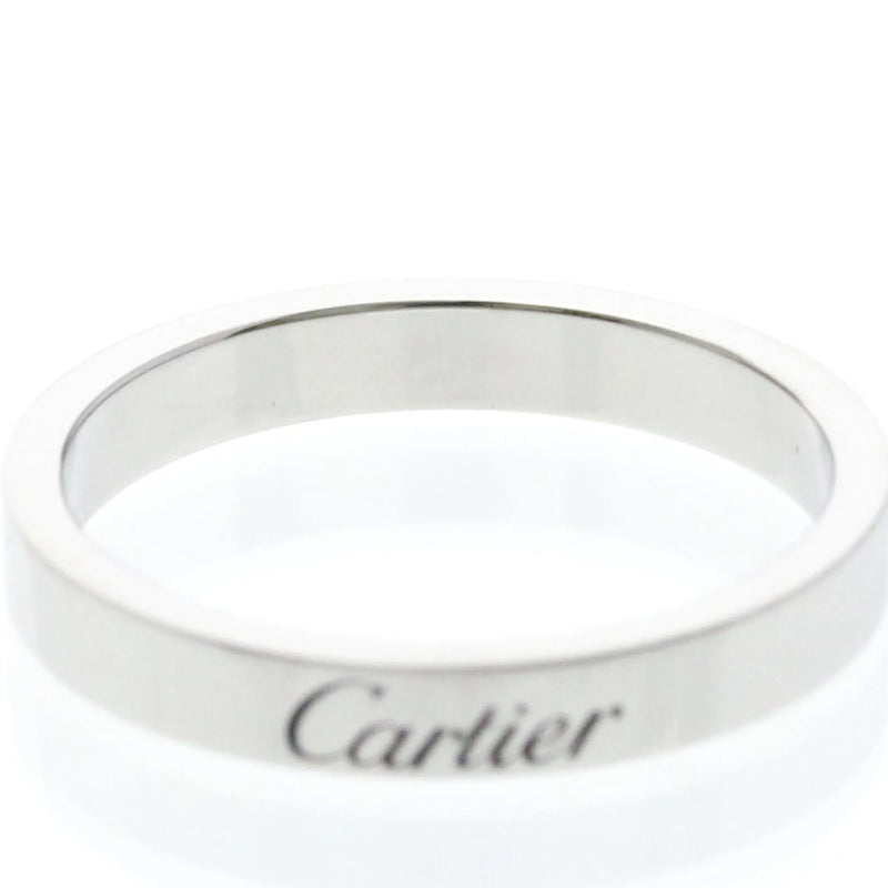 Cartier C De Wedding Band Platinum Silver Jewelry