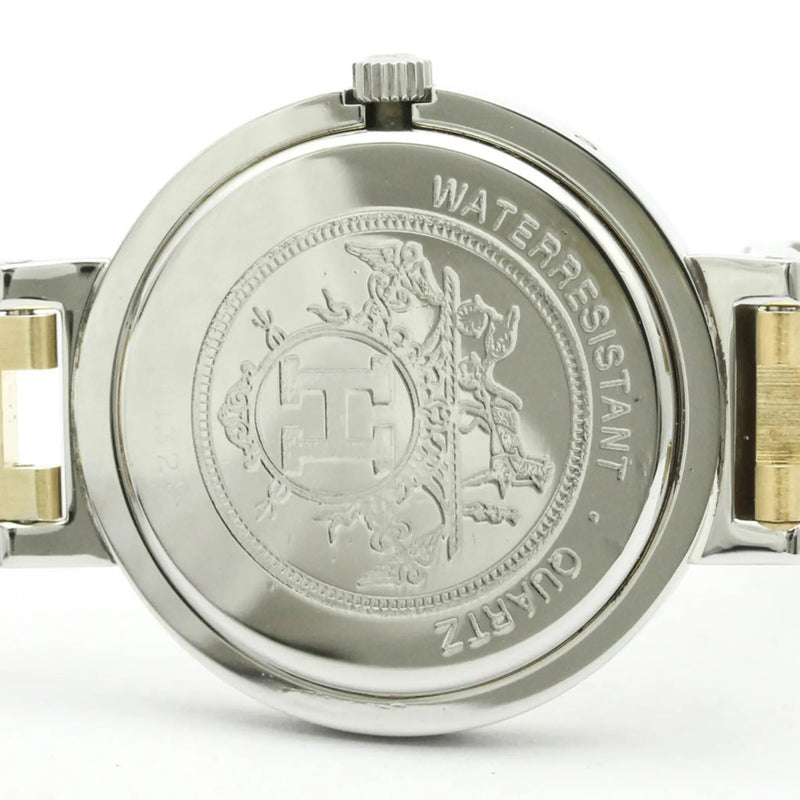 Hermes Clipper Quartz Stainless Steel With Plated Metal Watch