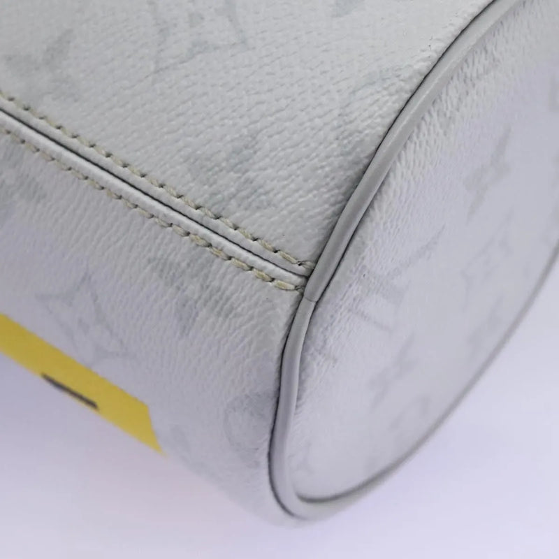 Louis Vuitton Chalk Nano Limited Edition Logo Story Monogram Canvas Gray Bag
