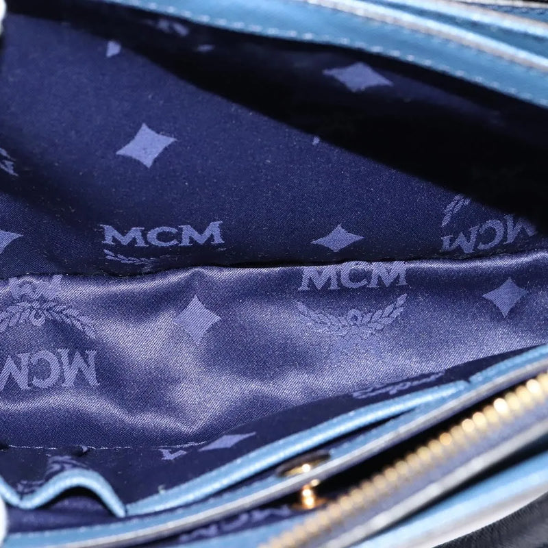 Mcm Vintage Leather Blue Bag