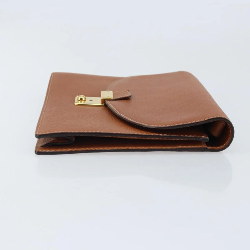 Gucci Vintage Clutch Leather Brown Bag
