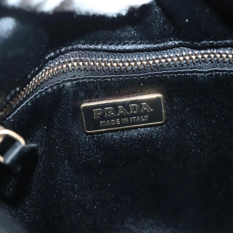 Prada Bow Vernice Saffiano Leather Black Bag