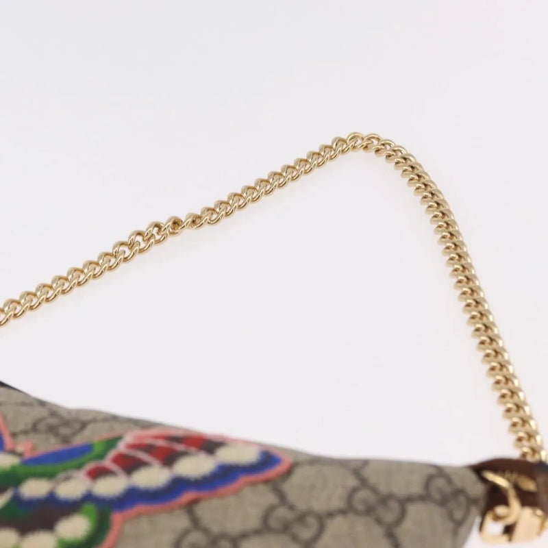 Gucci Pochette Gg Canvas Beige Pvc Bag