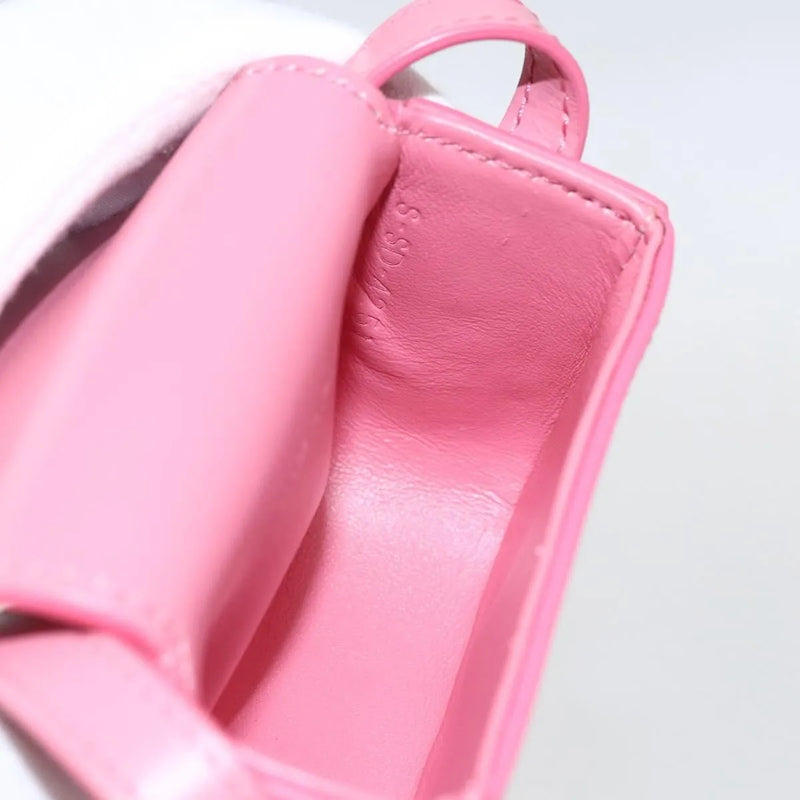 Celine Triomphe Shoulder Smooth Calfskin Pink Leather Bag