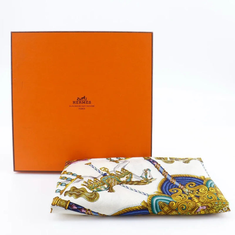 Hermes Carré 90 Silk Multicolor Green Accessory