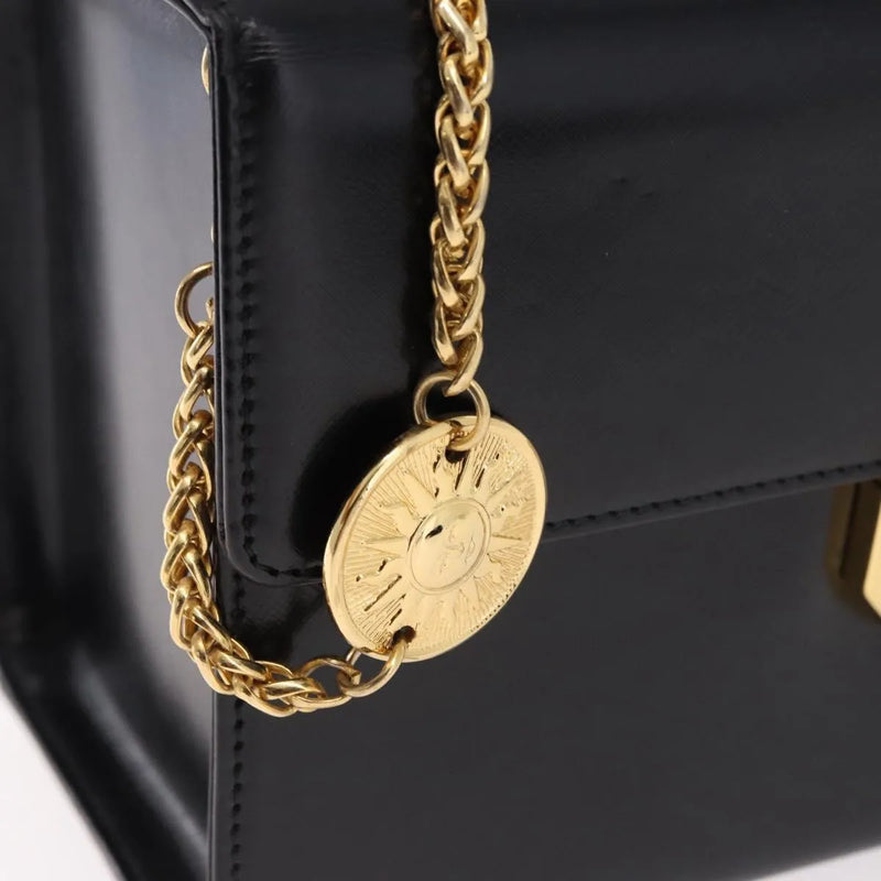 Versace Vintage Leather Black Bag
