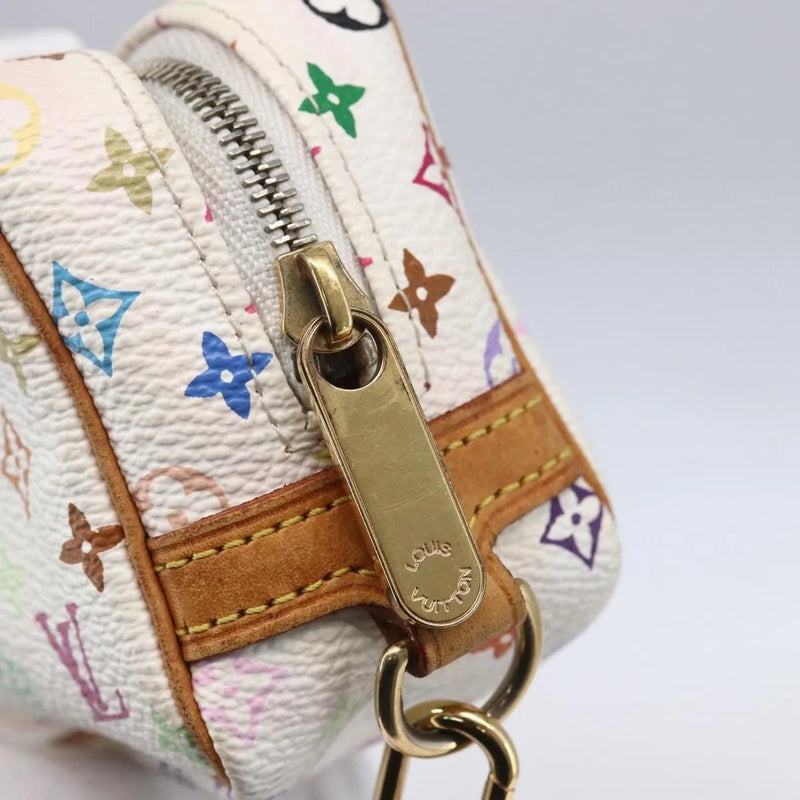 Louis Vuitton Wapity Trousse Monogram Multicolor White Canvas Bag