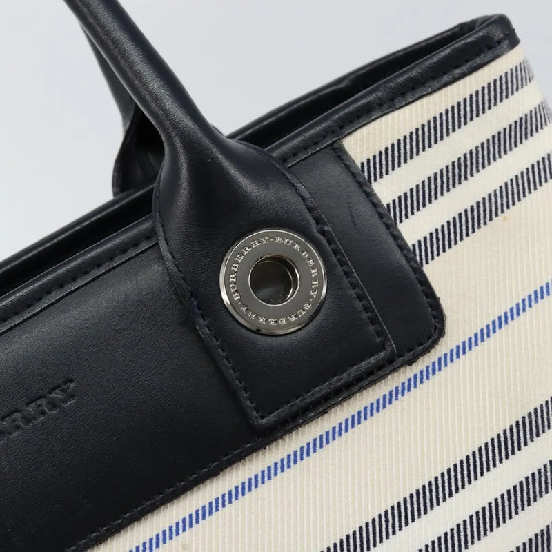 Burberry Blue Label Canvas White Bag