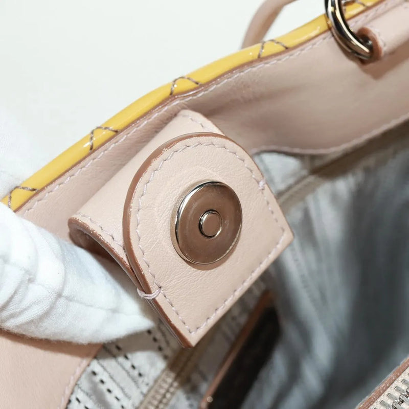 Salvatore Ferragamo Vala Patent Leather Yellow Patent_leather Bag