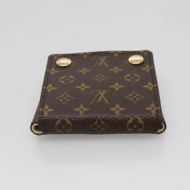 Louis Vuitton Case Jewelry Box Canvas Brown Accessory