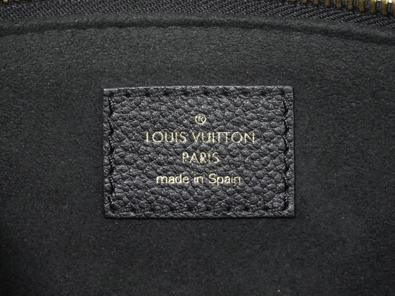 Louis Vuitton Petit Palais Bicolor Monogram Empreinte Giant Black Leather Bag