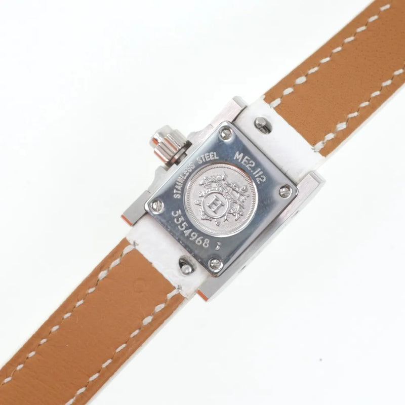 Hermes Medor Rock Quartz Lacquered Steel And Leather Watch