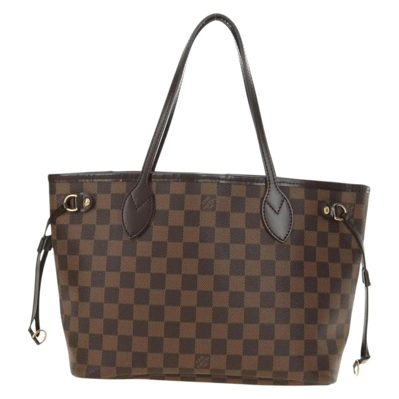 Louis Vuitton Neverfull Tote Damier Brown Canvas Bag