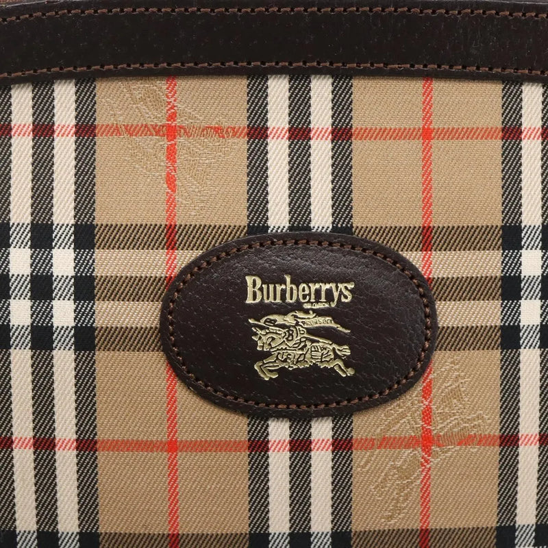 Burberry Nova Check Pochette Canvas Beige Bag