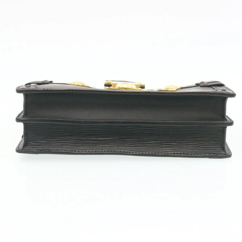 Louis Vuitton Trunk Clutch Epi Leather Black Bag