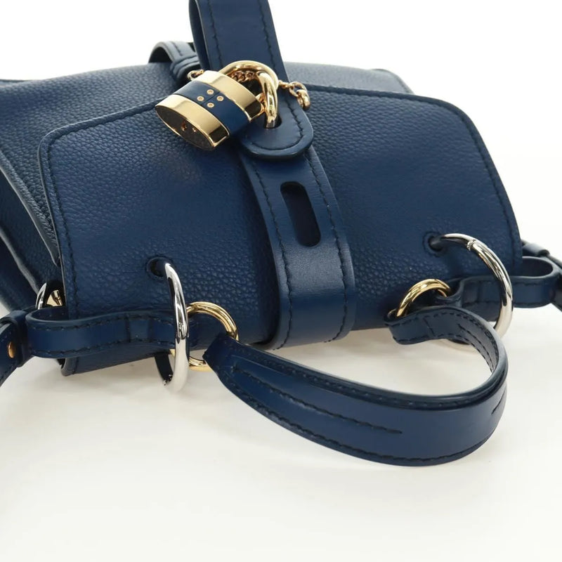 Chloe Aby Day Leather Blue Bag