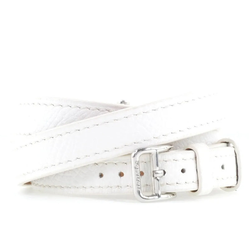 Hermes Medor Rock Quartz Lacquered Steel And Leather Watch