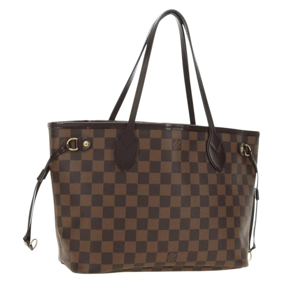 Louis Vuitton Neverfull Tote Damier Brown Canvas Bag
