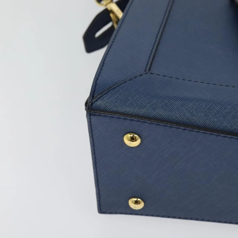 Mcm Vintage Leather Blue Bag
