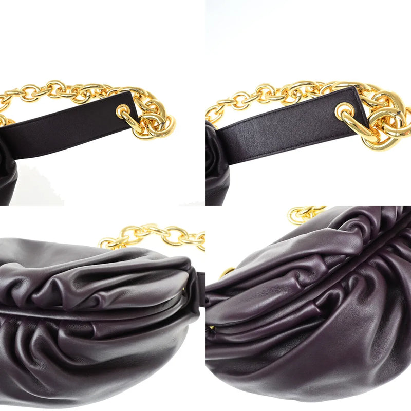 Bottega Veneta The Chain Leather Burgundy Bag