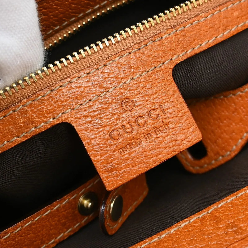 Gucci Gg Shoulder Bag Matelasse Leather Beige Canvas