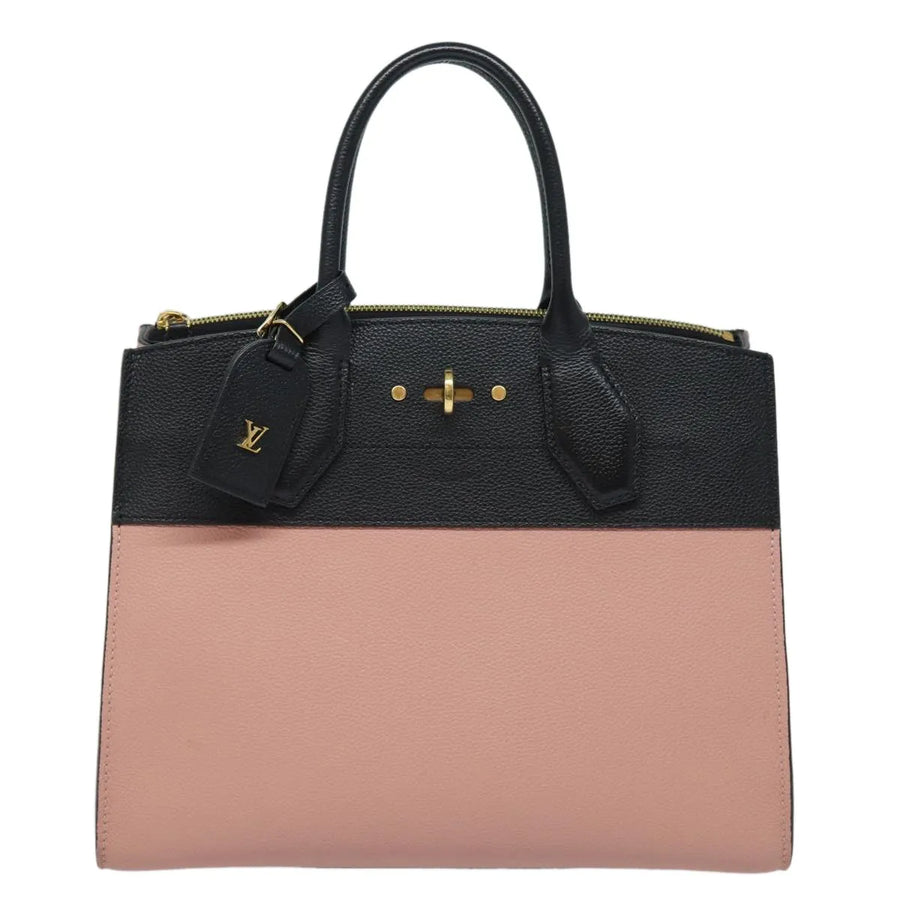Louis Vuitton City Steamer Leather Black Bag