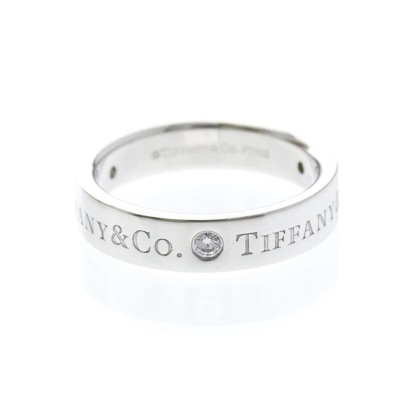 Tiffany & Co. Classic Wedding Band 3 Diamonds Platinum And Silver Jewelry