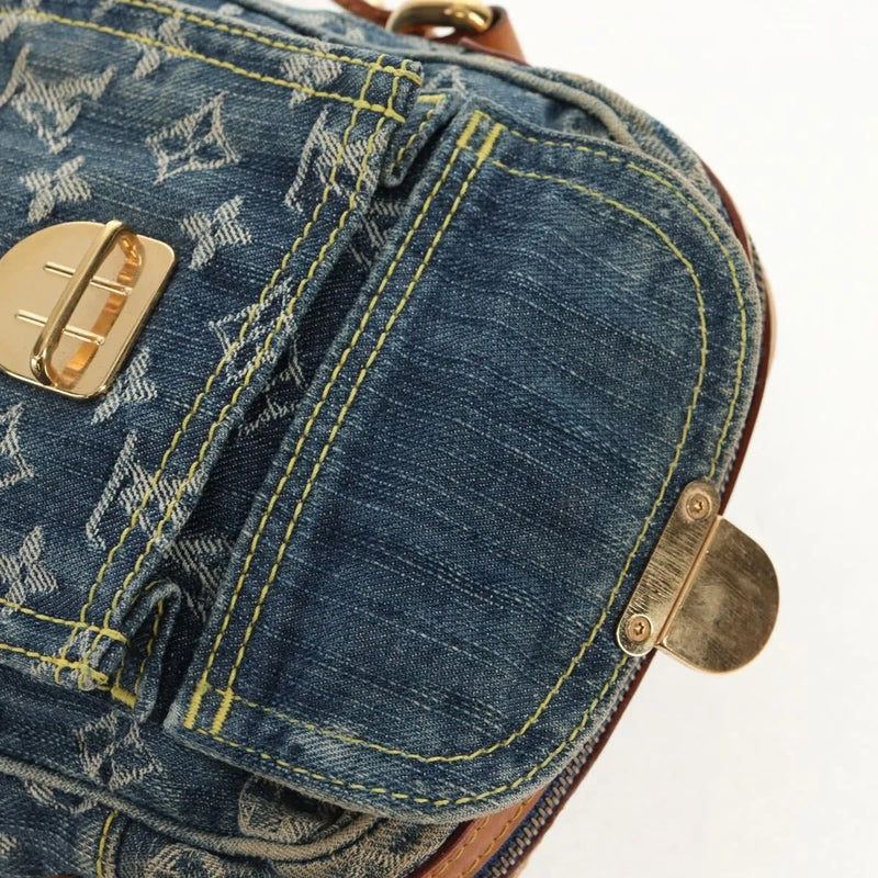 Louis Vuitton Camera Monogram Denim Blue Denim_jeans Bag