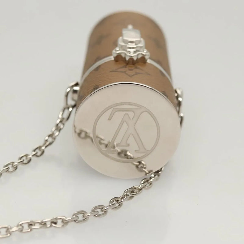 Louis Vuitton Lipstick Case On Chain Reverse Monogram Canvas Brown Bag