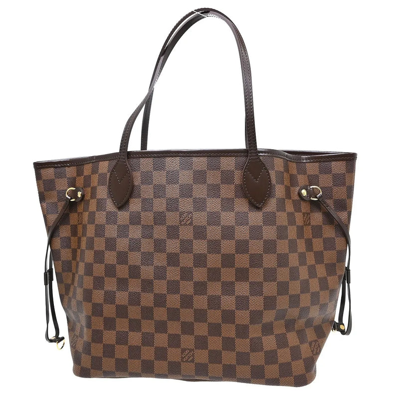 Louis Vuitton Neverfull Tote Damier Brown Canvas Bag