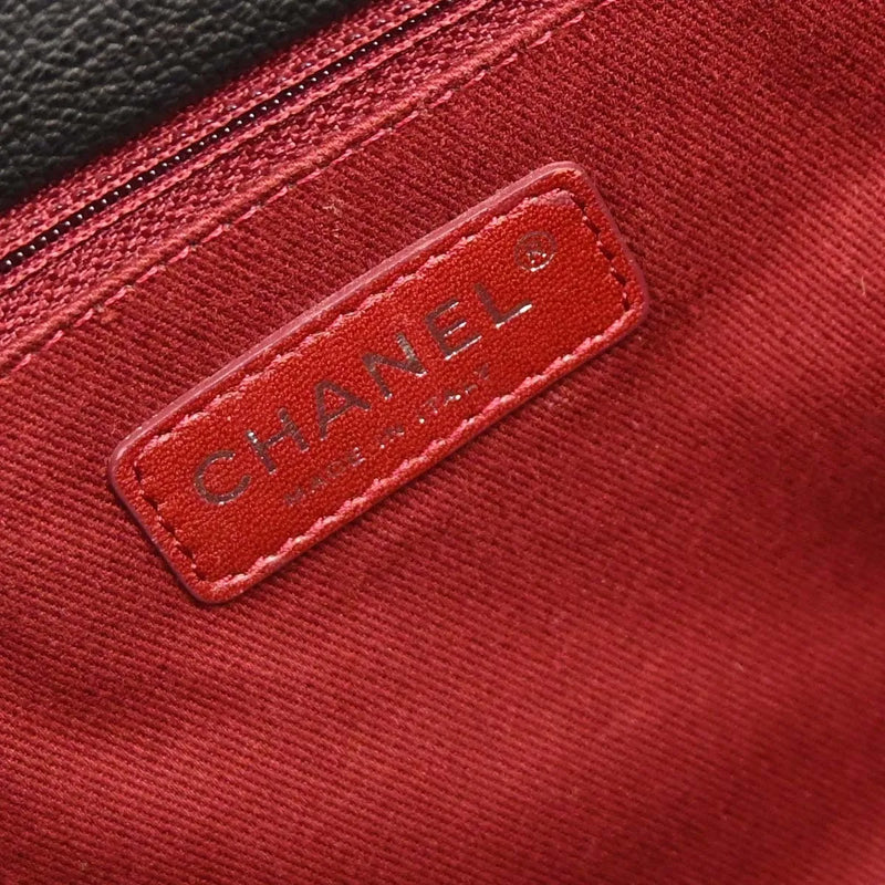 Chanel Coco Casual Flap Quilted Caviar Brown Leather Bag