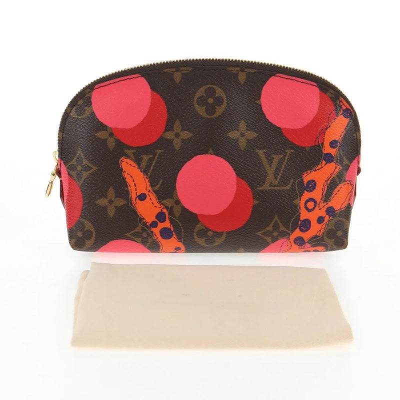 Louis Vuitton Cosmetic Limited Edition Monogram Jungle Dots Brown Canvas Bag