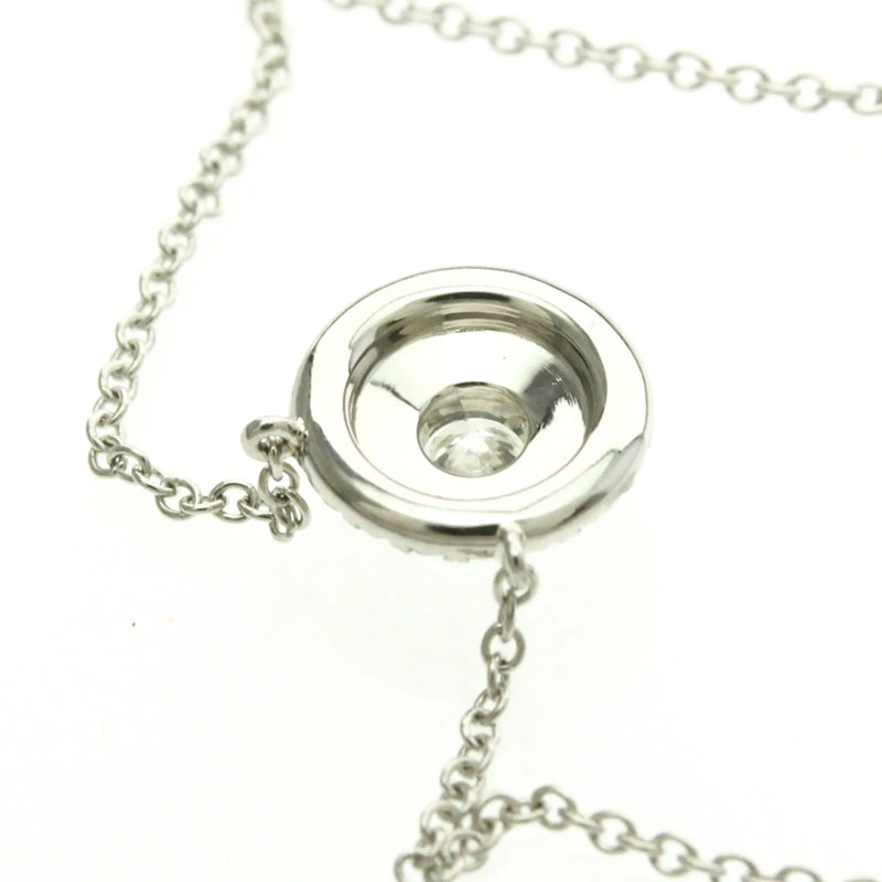 Tiffany & Co. Soleste Round Pendant Platinum With Diamonds Silver Jewelry
